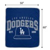 MLB Los Angeles Dodgers Vintage Arch Block Ultra Soft Blanket - 3 of 3
