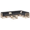 vidaXL - Patio Sofa Set with Cushions Modular Outdoor 8 Piece Solid Pine Wood Garden Furniture - Waterproof Design - 2 of 4