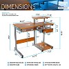 NicBex 37.75 Inch Computer Home Office Desk with 1 Drawer,Keyboard Tray and Open Shelves - 3 of 4