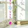 Unique Bargains Sun Catcher for Garden Decor for Indoor Hanging, Silver Tone Transparent Iridescent 1 Pc - 2 of 4