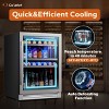 Ca'Lefort 24" beverage fridge - holds 180 cans, glass door, 3 LED lights, adjustable shelves, 5.56 cu.ft - 4 of 4
