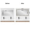 Amanti Art Mirror Makeover Bathroom Mirror Frame Border Kit - Fully Assembled Peel and Stick Frame - Mirror NOT Included - Dove Greywash Narrow Trim - 3 of 4