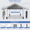 Costway 10'x17.6'Outdoor Instant Pop-up Canopy Tent Dual Half Awnings Adjust Patio - 3 of 4