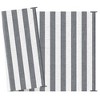 Resenkos Floor Mat Carpet,Indoor Door Mat,Reversible Outdoor Rug, 9'x 12' Waterproof Straw Floor Mat, Portable RV Camping Carpet, Gray & White Striped - 3 of 4