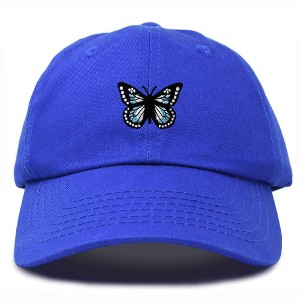 Dalix Butterfly Embroidered Cap Cotton Baseball Hat Garden Womens - 1 of 4