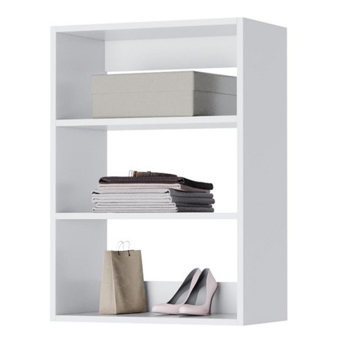 Whitmor Stackable 31 Extra Wide 2-Shelf Storage Organizer, White