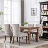 NicBex Vintage Neutrally Toned Thickened Dining Chairs with Bronze Nail Head,Modern Style Upholstered Accent Chairs for Living Room,Set of 2 - 3 of 4