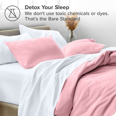 Light Pink Hypoallergenic Cotton Polyester Standard Pillow Shams
