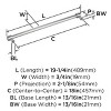 Amerock Faircrest Appliance Pull for Large Panels and Oversized Cabinets - 4 of 4