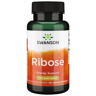 Swanson Ribose 750 mg 60 Veggie Capsules