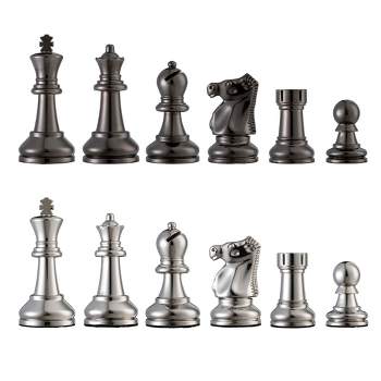 Bobby Fischer® Metal Ultimate Chess Pieces – 3.75 in. King – Weighs over 9.5 LBS