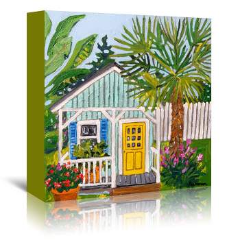 Americanflat Coastal Botanical Wall Art Room Decor - Key West Abode by Mandy Buchanan