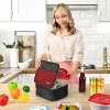 OPUX Insulated Lunch Bag, Leakproof Soft Cooler Tote Box School Kids Boys Girls, Small Compact Reusable Adult Men Women - 3 of 4