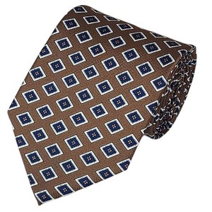 Men's Geometric Printed Design 100% Micro Fiber 3.25" W x 58" L Necktie - 1 of 3