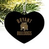 Bryant University Official Logo Heart Love Wood Christmas Tree Holiday Ornament - 2 of 3