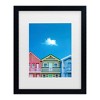 Trademark Fine Art Watson-Hall Beach Houses Costa Nova Beach Portugal Matted Framed Art - 2 of 4