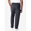 KingSize Men's Big & Tall Fleece Open-Bottom Sweatpants - 3 of 4