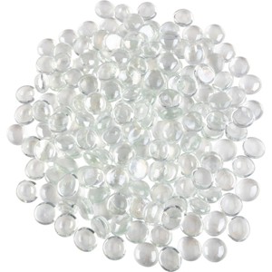 Home-Complete 10.47 lbs  .75" Marbles Fire Glass Clear - 1 of 4