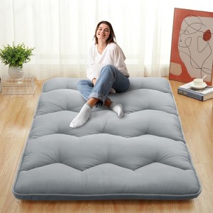 Japanese Futon Mattress for Adults Kids, Twin Size Floor Mattress, Roll Up Sleeping Mattress, Futon Bed for Camping Trips Guest Room - 1 of 4