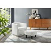 Grungis 26.37"W Accent Chair with Ottoman and Cushion Design,Comfortable Chair and Ottoman Sets for Bedroom,Reading Room - 2 of 4