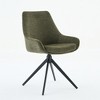 DYHOME 360 Swivel Office Chair, Modern Linen Upholstered Task Chair - 2 of 4