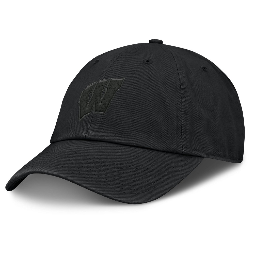 NCAA Wisconsin Badgers Black Respite Relaxed Fit Adjustable Hat