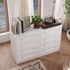 Famapy 8 Drawer Horizontal Dresser Swivel Cabinet Multifunctional White Dresser Bedroom - 2 of 4