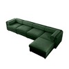 CAVINAS Modern Sectional Sofa with 4 Seats and 1 Ottoman,Convertible Modular Couch with Under-Sofa Storage,Couch for Living Room,2x Corner,Green - 2 of 4