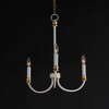 Maxim Lighting Charlton 3 - Light Chandelier in  Weathered White/Gold Leaf - 3 of 4