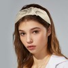 Unique Bargains Women's Satin Knotted Headband Hairband 1.2" Wide - 2 of 4