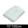 Unique Bargains Blanket Solid Color Stripe Flannel Polyester 28"x39" - 2 of 4