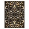 Vintage Floral Area Rug for Living Room Forest Leaves Pattern Rugs for Bedroom Dining Room Office Thin Non Slip Low Pile Rug - 2 of 4