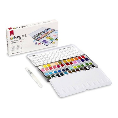  KINGART PRO Dual Twin-Tip Brush Pens, Set of 48 Unique & Vivid  Colors, Watercolor Markers with Flexible Nylon Brush Tips, Professional  Watercolor Pens for Painting, Drawing (445-48)