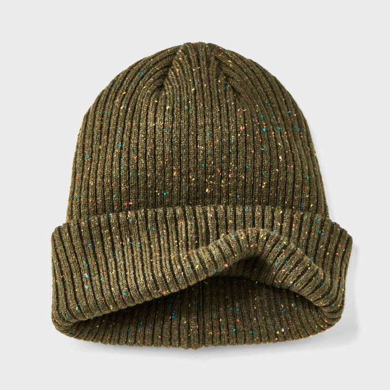 Men&#39;s Speckle Rib-Knit Beanie - Goodfellow &#38; Co&#8482;, 3 of 5