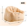 SeaCamel Oversized Bean Bag Chair - High-Density Foam, Plush Comfort for Adults, Perfect for Bedroom & Living Room Relaxation - 3 of 4