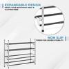 USTECH 4 Tier Shoe Rack Silver with Black Rough Bars - 3 of 4