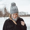 Heat Retainers by MUK LUKS Women's Heat Retainer Beanie , Medium Gray Heather, OS - 3 of 3