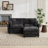 SeaCamel Cloud Ottoman, Modern Sectional, Living Room Bedroom & Apartment, Comfy Double Layer, Breathable Chenille, Beige - 4 of 4