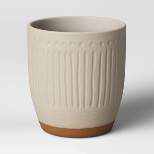 Textured Ceramic Planter Pots White - Opalhouse™