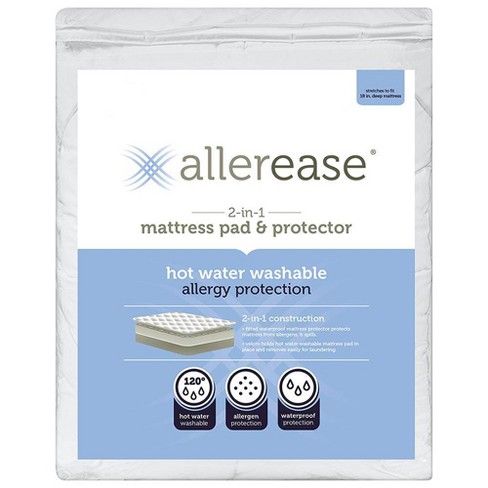 Allerease Platinum Mattress Protector, King - White