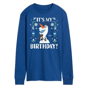 Men's - Disney - Olaf It's My Birthday Long Sleeve Graphic T-Shirt - 1 of 3