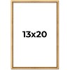 PosterPalooza | Classic Modern Gold Picture Frame - UV Acrylic, Foam Board Backing, Hanging Hardware - 2 of 4