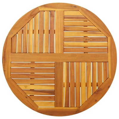 vidaXL Table Top Diameter 90 x 2.2 cm Round Solid Acacia Wood