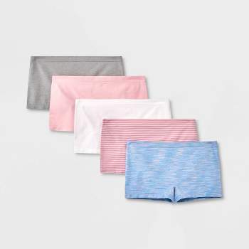 Girls' 5pk Seamless Boy Shorts - art class™ Pink