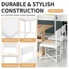 Anybear 63inch 5pc Extendable Dining Table Set with Storage Rack and 4 PU Leather Upholstered Dining Chairs - 3 of 4