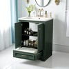 Mshliw 24'' Bathroom Vanity with Ceramic Sink, Modern Freestanding Storage Cabinet with Soft Closing Doors, Adjustable Shelf, and Drawer - 4 of 4