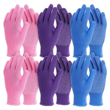 Juvale Juvale 6-Pairs Gardening Gloves for Women - Thorn Proof and Cut Resistant Outdoor Cotton Garden Work Gloves (3 Colors)
