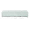 Modern Minimalist Cream Two-Seater Sofa - 2 of 4