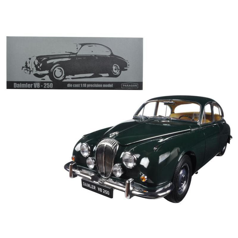1967 Daimler V8-250 British Racing Green Left Hand Drive 1/18 Diecast Model Car by Paragon, 1 of 4