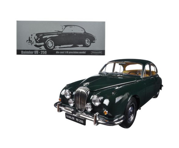 1967 Daimler V8-250 British Racing Green Left Hand Drive 1/18 Diecast Model Car by Paragon